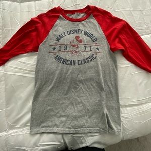 Disney World Retro Quarter Sleeve Shirt - Small